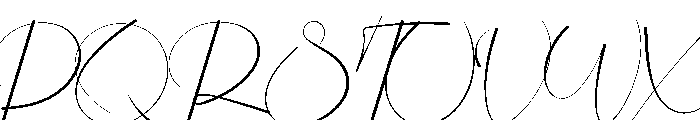 Ligature Font UPPERCASE