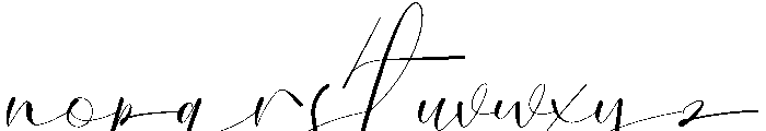 Ligature Font LOWERCASE