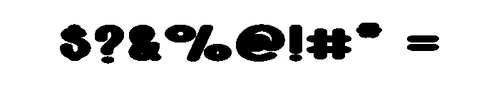 Light Heavy Font OTHER CHARS