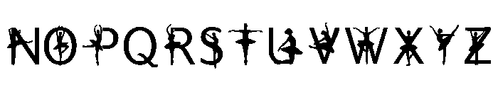 Light Regular Font UPPERCASE
