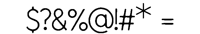 Light_Stee Font OTHER CHARS
