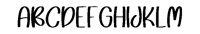 Light Touch Regular Font UPPERCASE