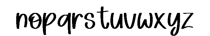 Light Touch Regular Font LOWERCASE