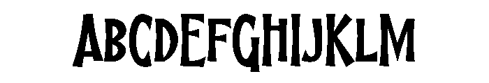 Lighting Christmas Font UPPERCASE