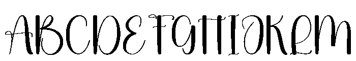 Lightly Snowman Font UPPERCASE