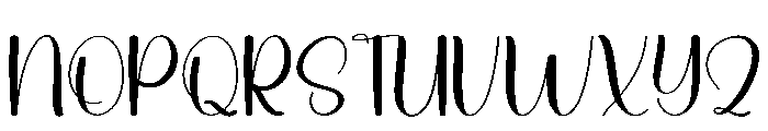 Lightly Snowman Font UPPERCASE