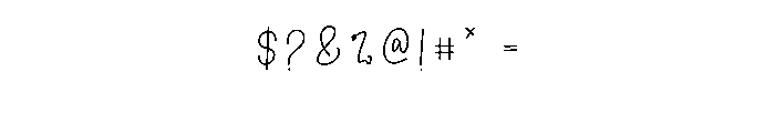 Lightnight1 Font OTHER CHARS