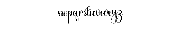 Lightnight Font LOWERCASE