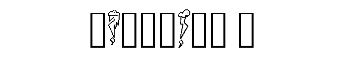 Lightning Clouds By Squ Regular Font OTHER CHARS