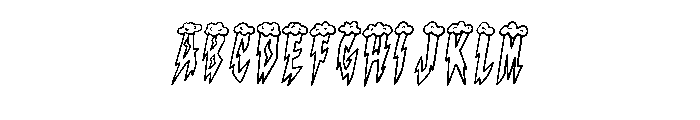 Lightning Clouds By Squ Regular Font UPPERCASE