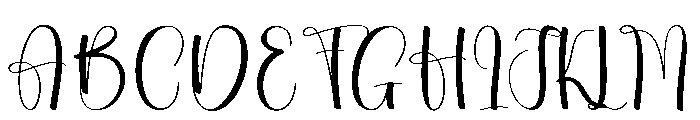 Lightrain Font UPPERCASE