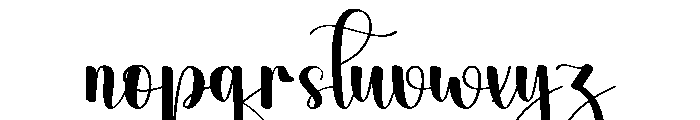 Lightrain Font LOWERCASE
