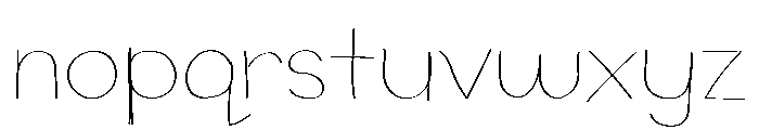 Lightype Light Font LOWERCASE