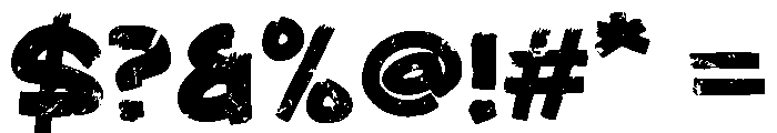 Ligra Grunge Font OTHER CHARS