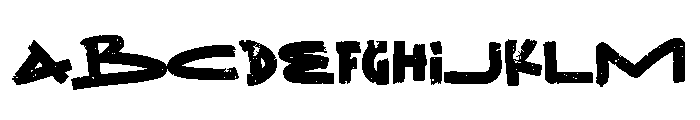 Ligra Grunge Font UPPERCASE