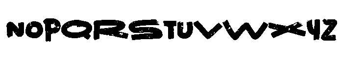 Ligra Grunge Font LOWERCASE