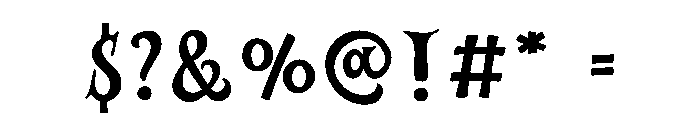 Like Spooky Font OTHER CHARS