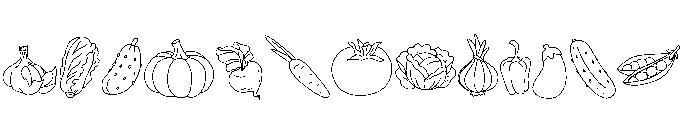 Like Vegetables Font UPPERCASE
