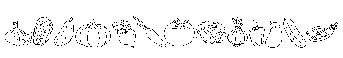 Like Vegetables Font LOWERCASE