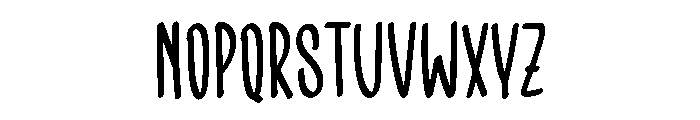 Likeable Handwritten Font UPPERCASE