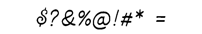 Likely Inlove Script Regular Font OTHER CHARS