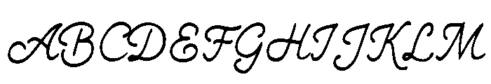 Likely Inlove Script Regular Font UPPERCASE