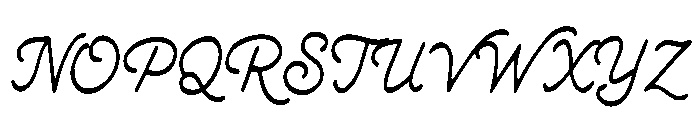 Likely Inlove Script Regular Font UPPERCASE