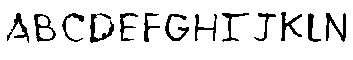Lillys Hand Font UPPERCASE
