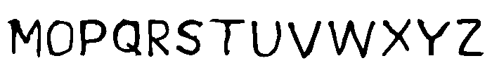 Lillys Hand Font UPPERCASE