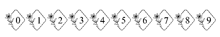 Lily  Floral Monogram Suse Reg Font OTHER CHARS
