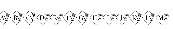 Lily  Floral Monogram Suse Reg FONT