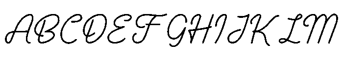 Lily Whisper Font UPPERCASE