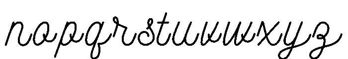 Lily Whisper Font LOWERCASE