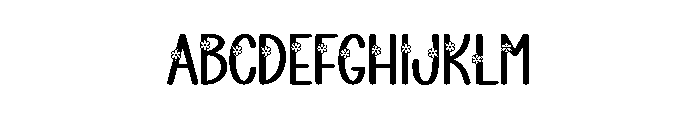 Lily White Font UPPERCASE
