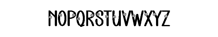 Lily White Font LOWERCASE