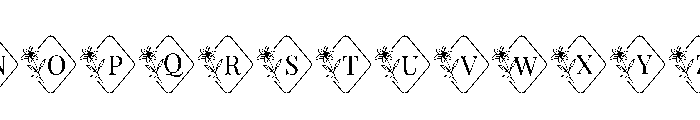 LilyFloralMonogramSuse-Reg Font UPPERCASE