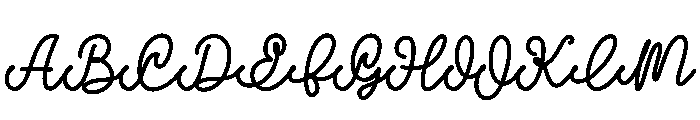 Lilya Birth Flower Font UPPERCASE