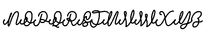 Lilya Birth Flower Font UPPERCASE