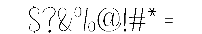 Limited Handwriting Font OTHER CHARS