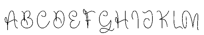 Limited Handwriting Font UPPERCASE