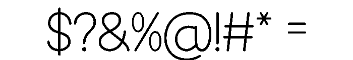 Limited Release Font OTHER CHARS