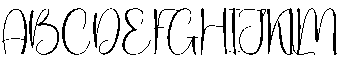 Limited Signature Font UPPERCASE