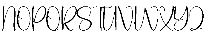 Limited Signature Font UPPERCASE