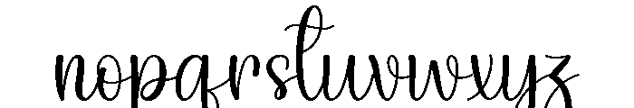Limited Signature Font LOWERCASE