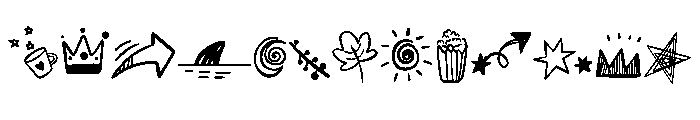 Line Art Drawing Font LOWERCASE