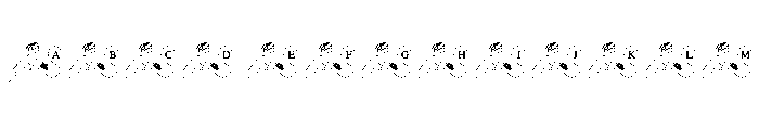 Line Art Wedding Font UPPERCASE