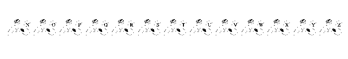 Line Art Wedding Font UPPERCASE