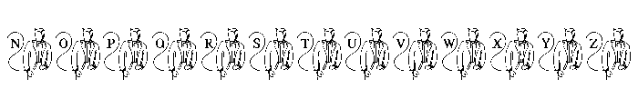 Line Art Wedding Font LOWERCASE
