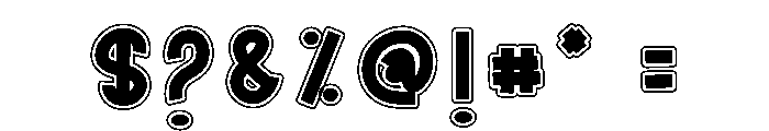 Line Bold Font OTHER CHARS