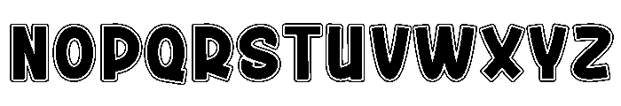 Line Bold Font LOWERCASE